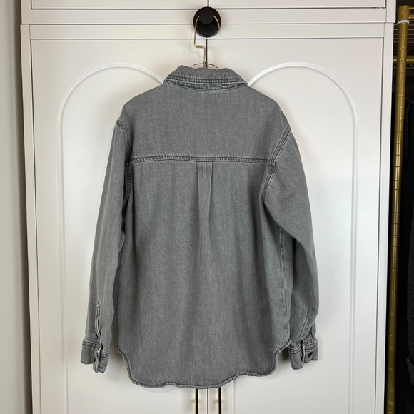 Art Class : Boy's Gray Denim Button Down Top - Picture 2 of 7